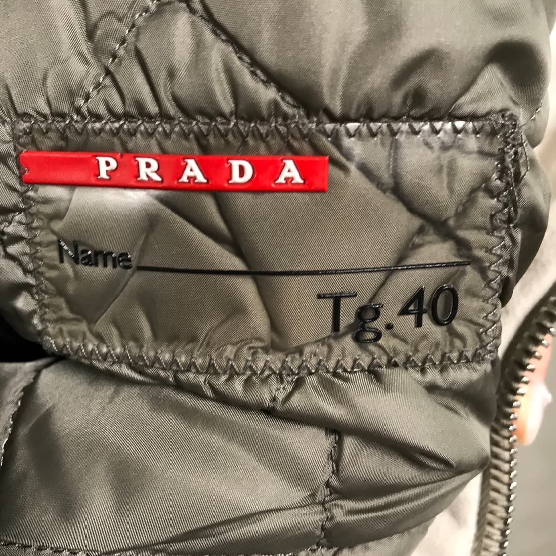 프라다 아이보리 코트 40(W) 상품이미지5