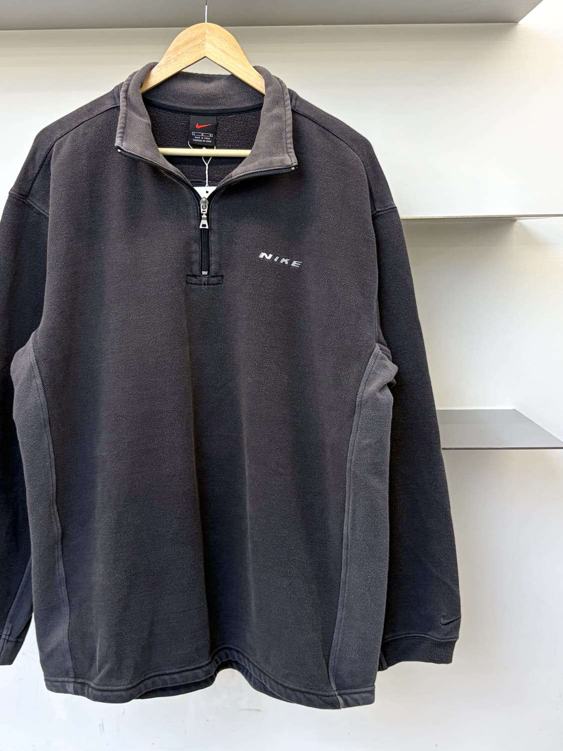 나이키 90s 스펠 로고 풀오버 하프 집업 상품이미지2