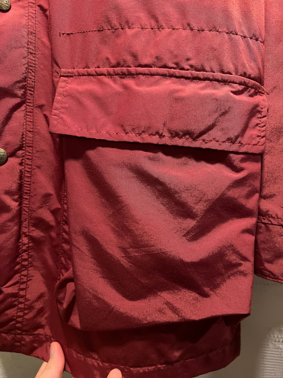 [M]80's 엘엘빈 USA Made 레드 나일론 마운틴 자켓 상품이미지4