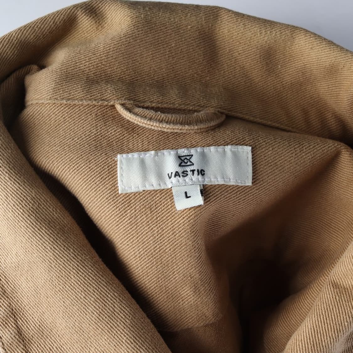 VASTIC 베이지 코튼 워크 셔츠 자켓 L 상품이미지5