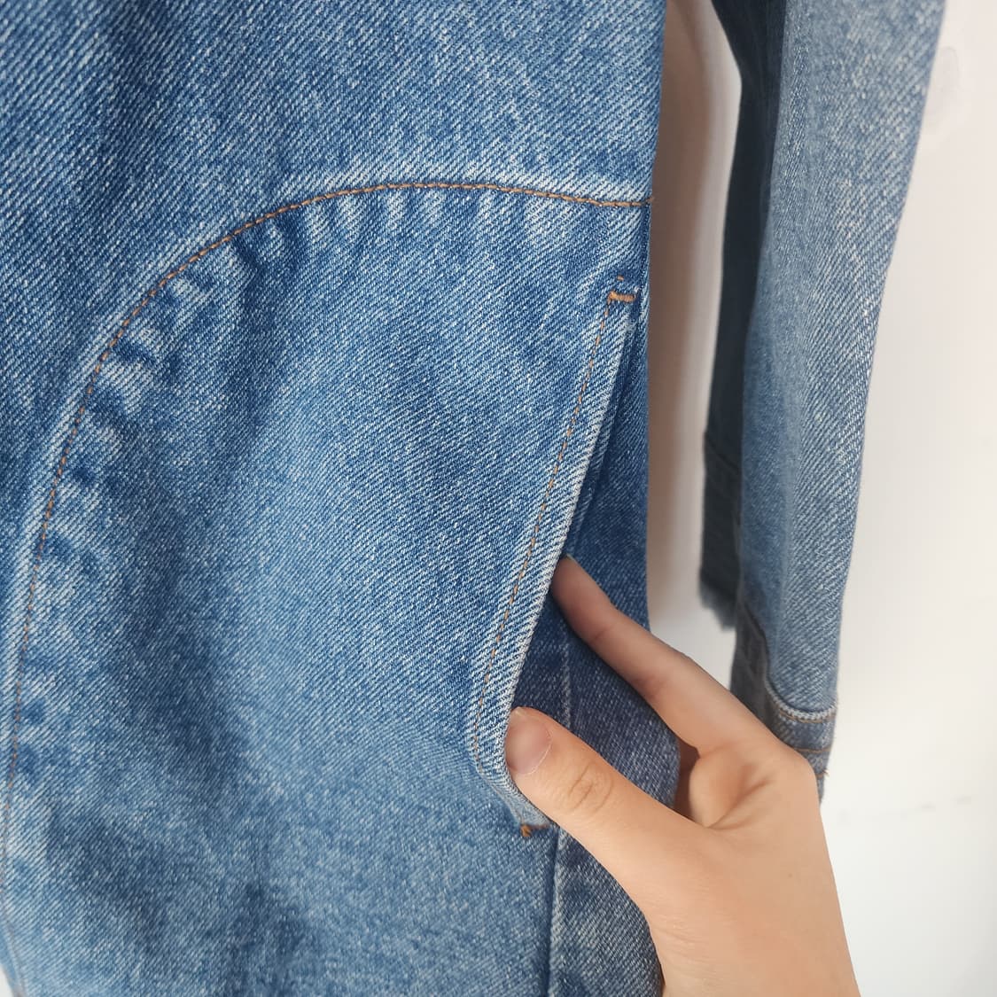 럭키슈에뜨 데님 롱 셔츠 원피스 상품이미지5