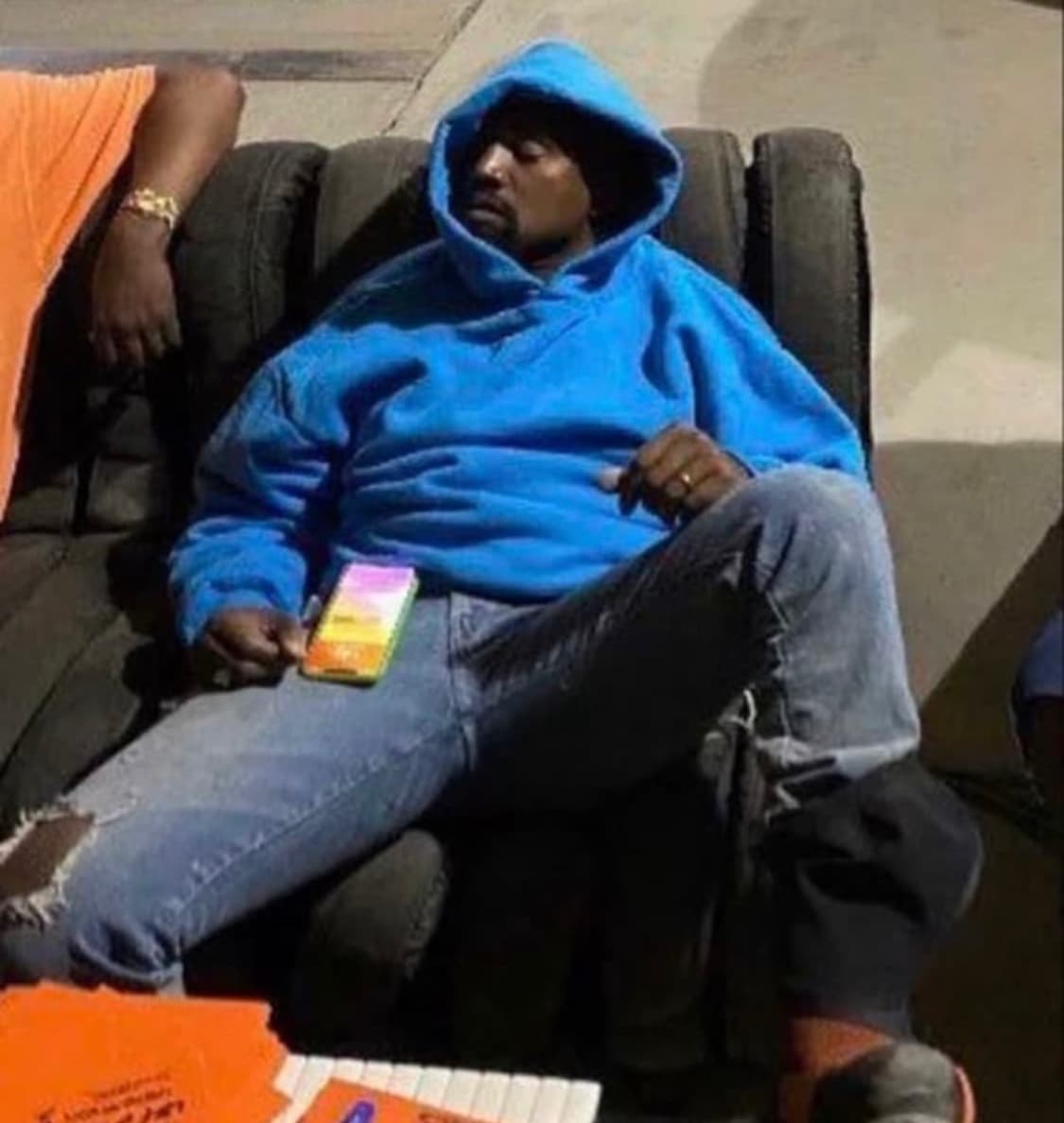 90s 빈티지 러셀 후드티 블루 상품이미지1