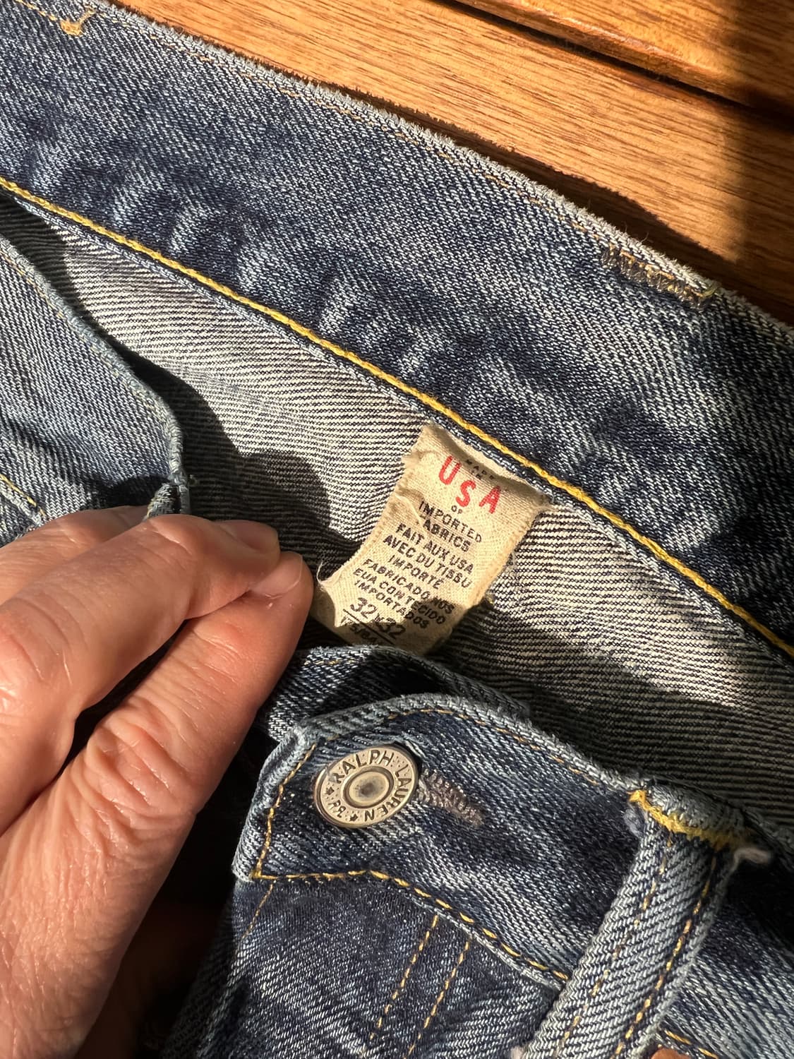 Rrl 메이드인USA 초기형 슬림핏 데님판매합니다. 상품이미지5