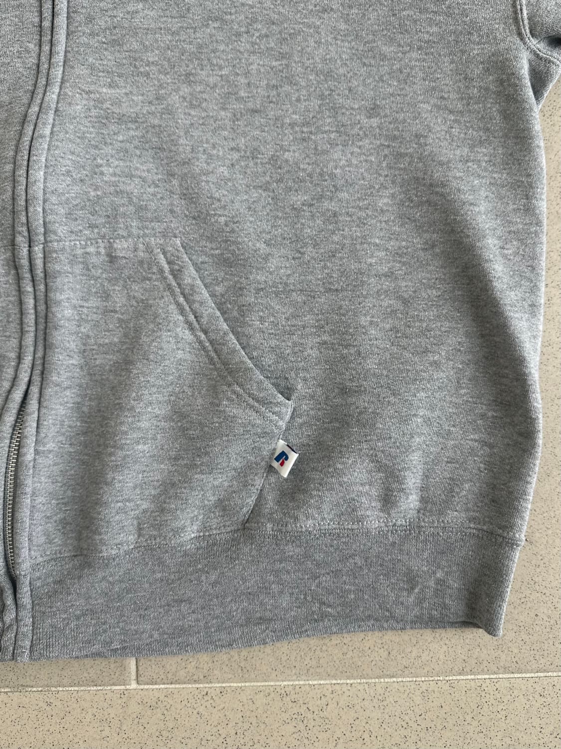 00s 빈티지 러셀 후드집업 그레이 XL 상품이미지5