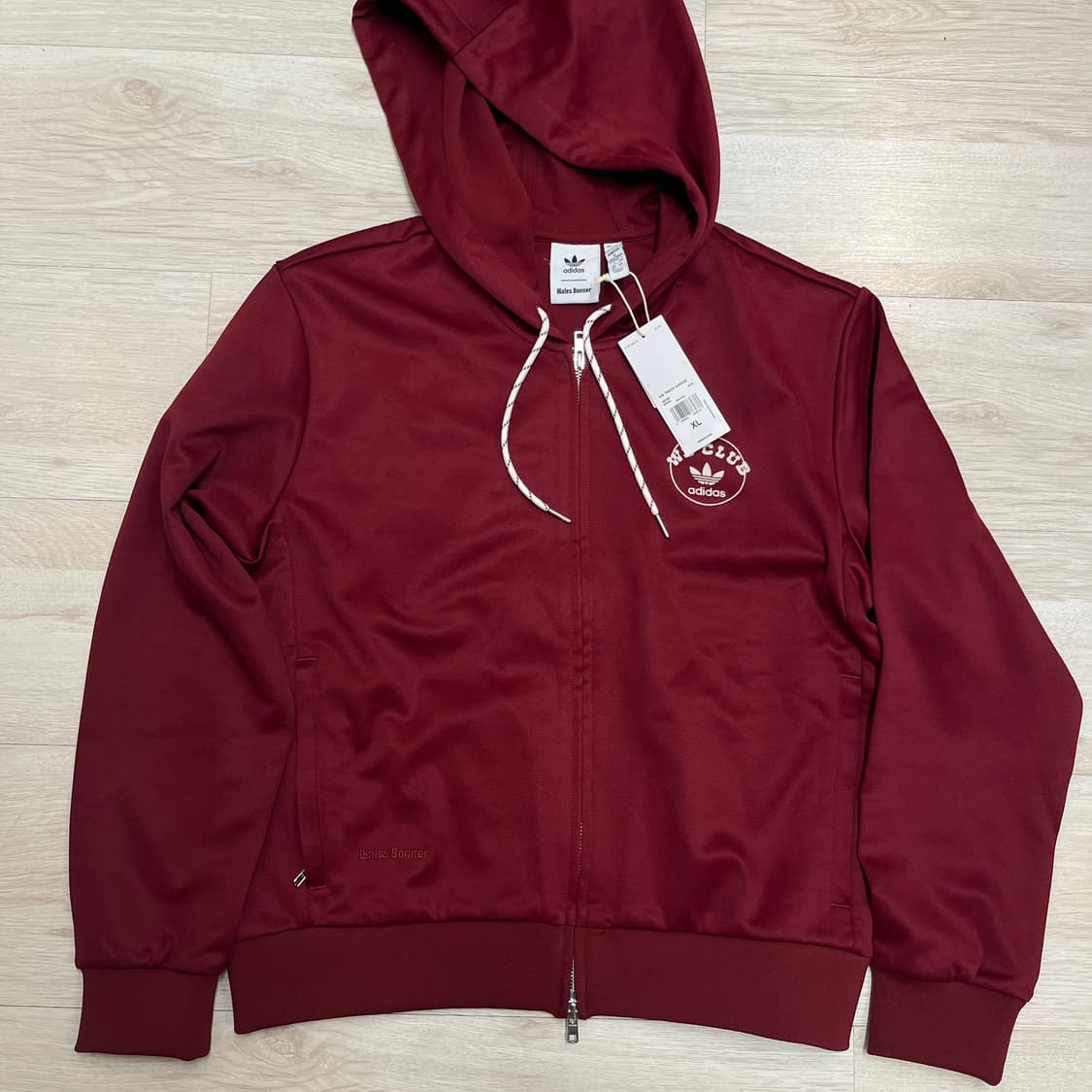 아디다스 웨일즈보너 트랙 후드집업 버건디 XL 새상품 상품이미지1