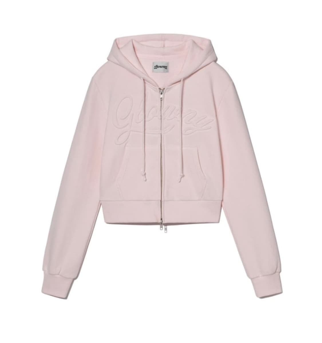 글로니 조던 크롭 후드집업 핑크 상품이미지1