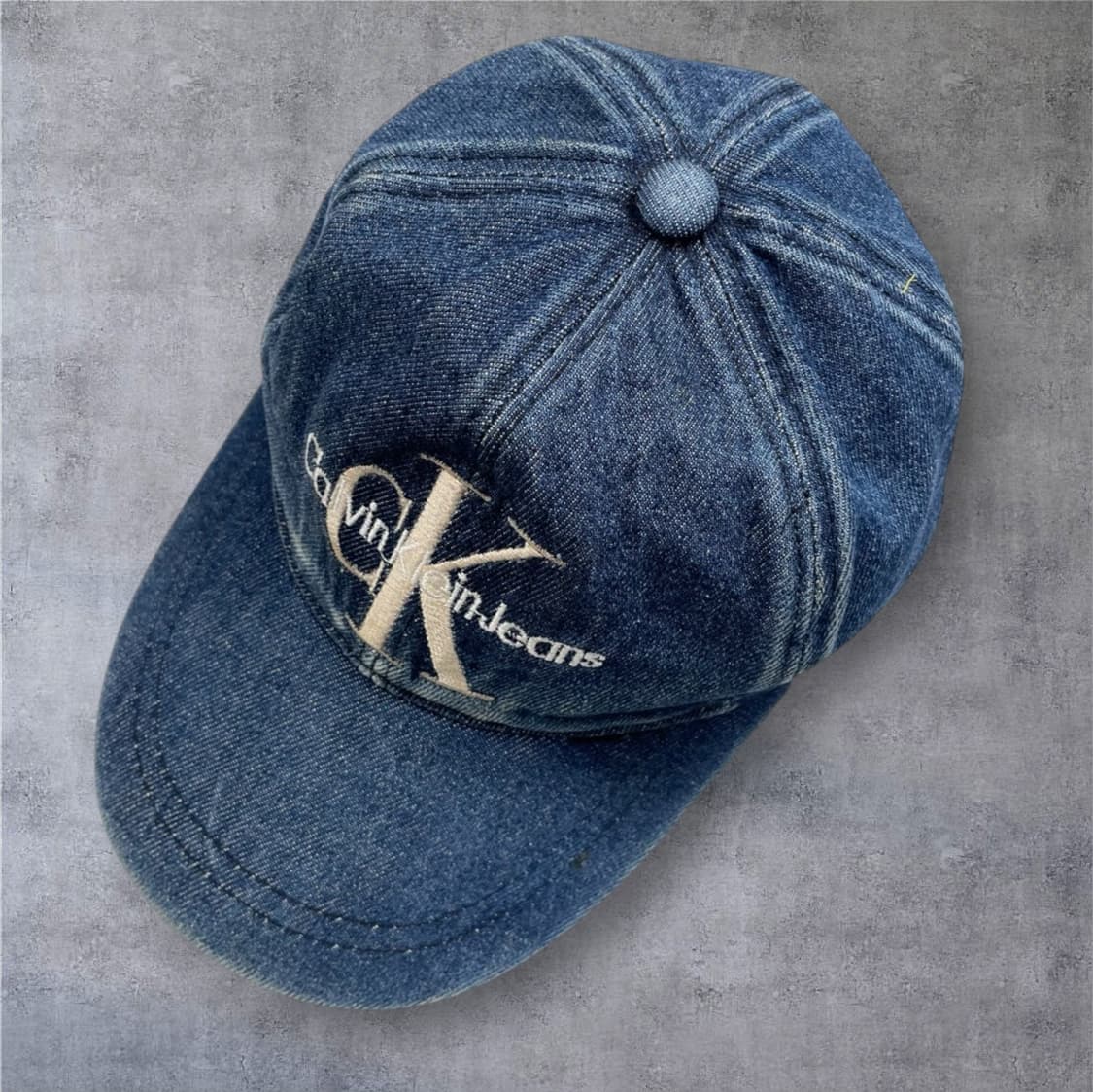 캘빈클라인 진스  90s 빈티지 데님 볼캡 모자 상품이미지5
