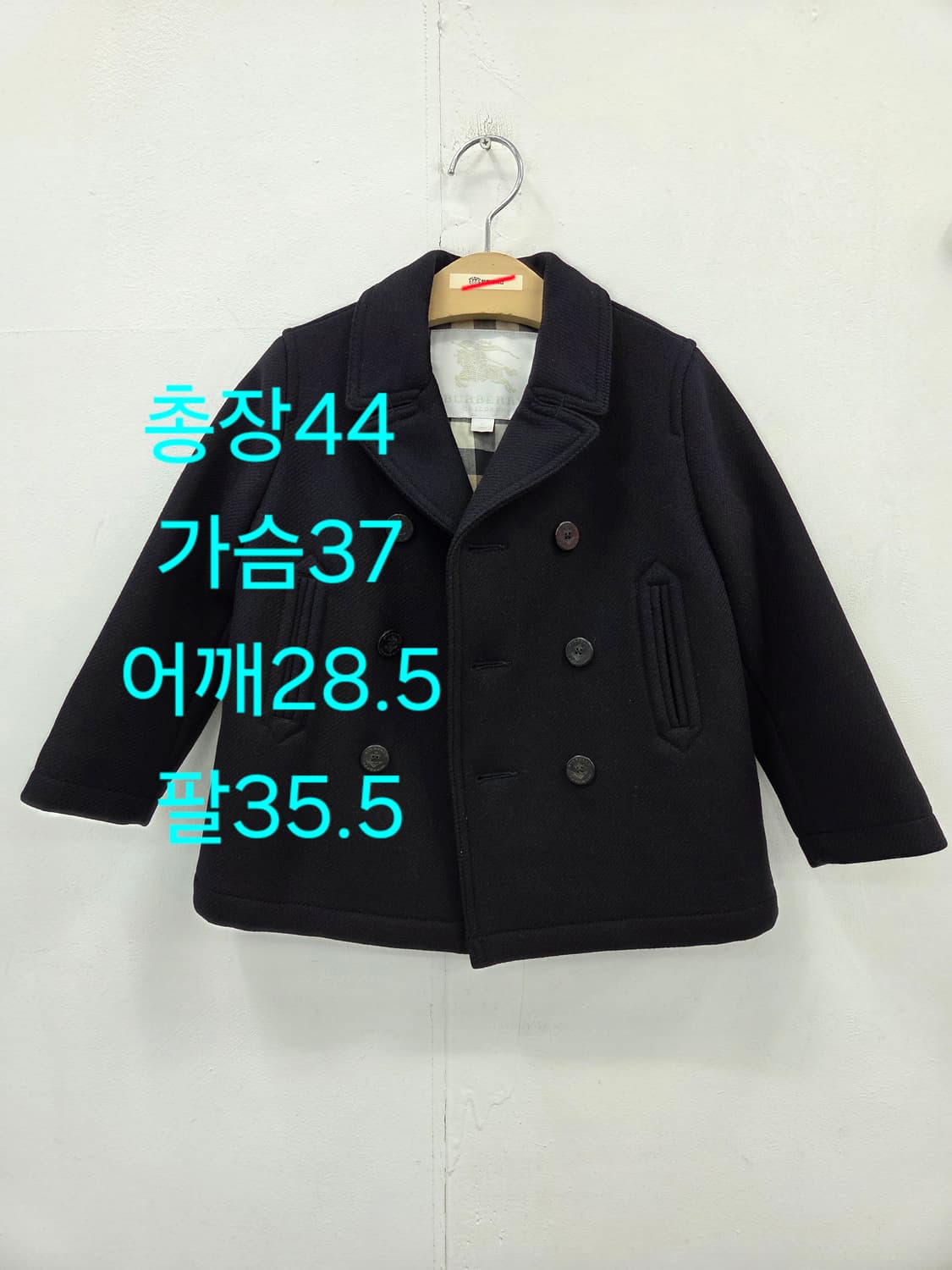 3Y 버버리키즈 다크 네이비 울 코트 상품이미지2