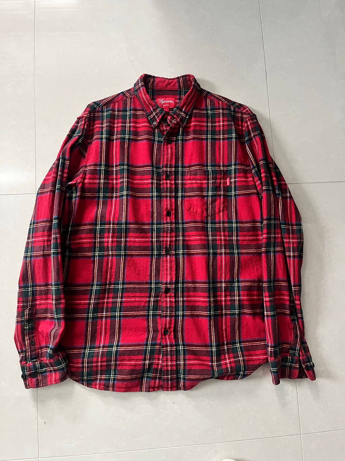 슈프림 체크 플란넬 셔츠 상품이미지1