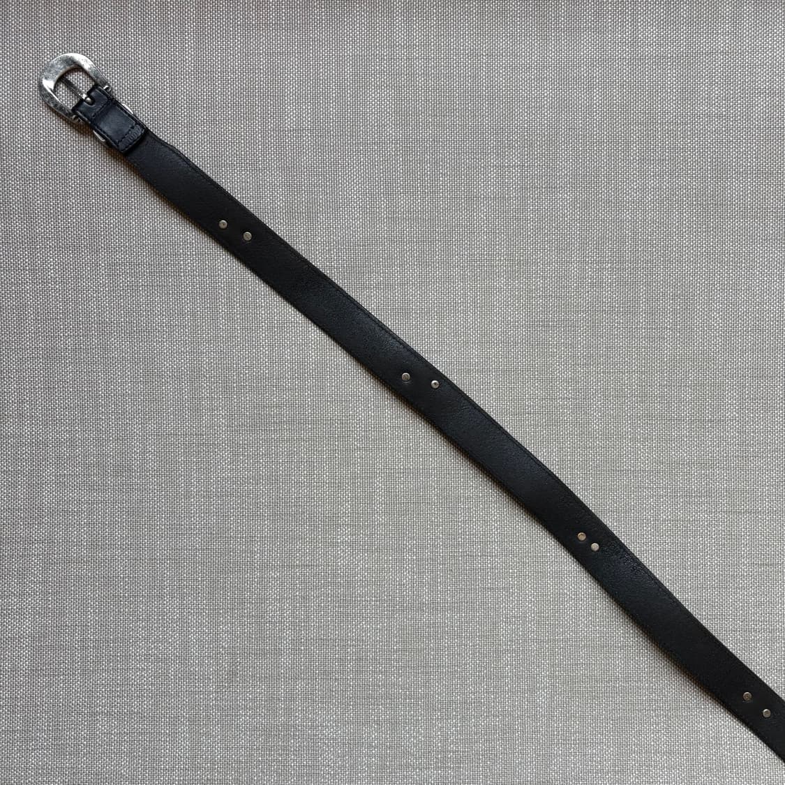 [35-36] 블랙 래티고 레더 웨스턴 레인저 벨트 상품이미지7