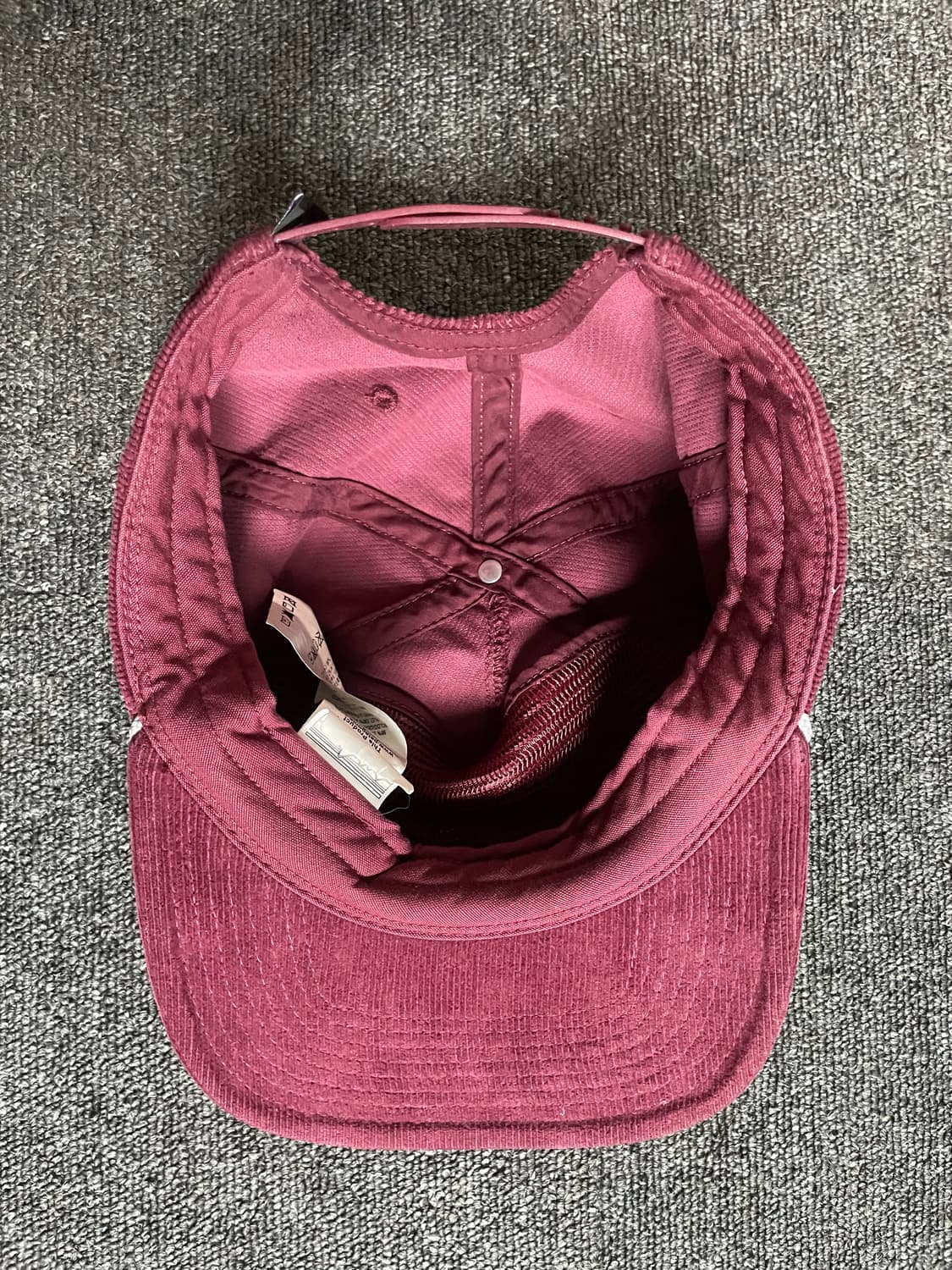 파타고니아 코듀로이 볼캡 트러커캡 버건디 상품이미지6