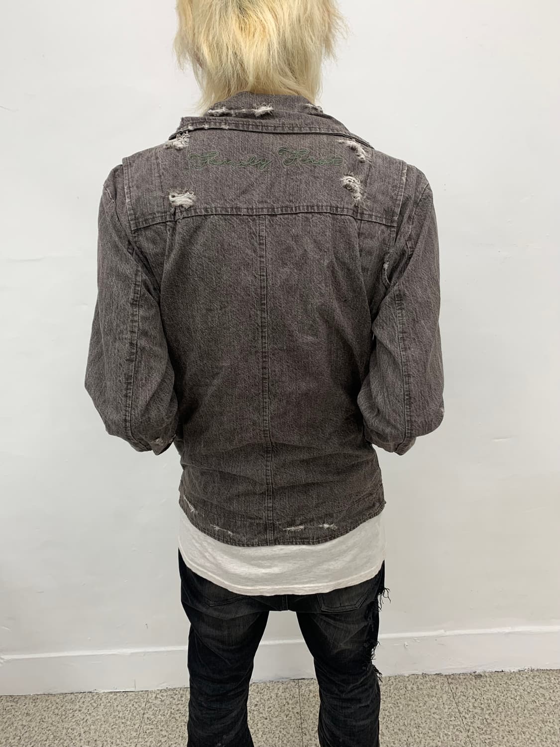 Distressed grunge mood rider jacket  상품이미지8