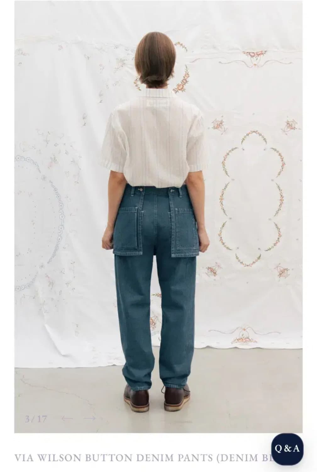비아플레인 VIA WILSON BUTTON DENIM PANTS s사이즈 상품이미지5