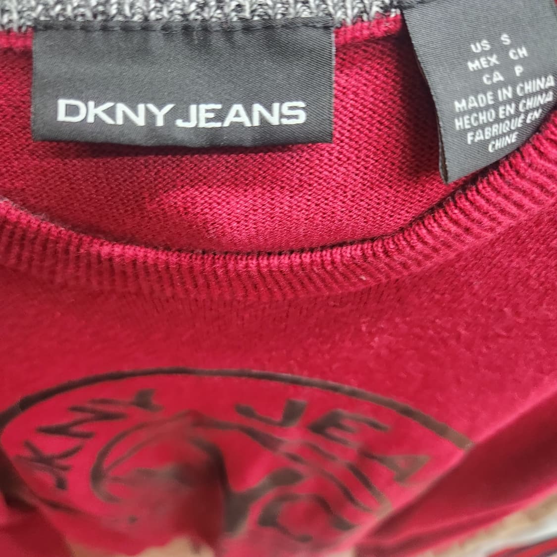 DKNY진스 빈티지 디자인 코튼 니트 S(M) 상품이미지5