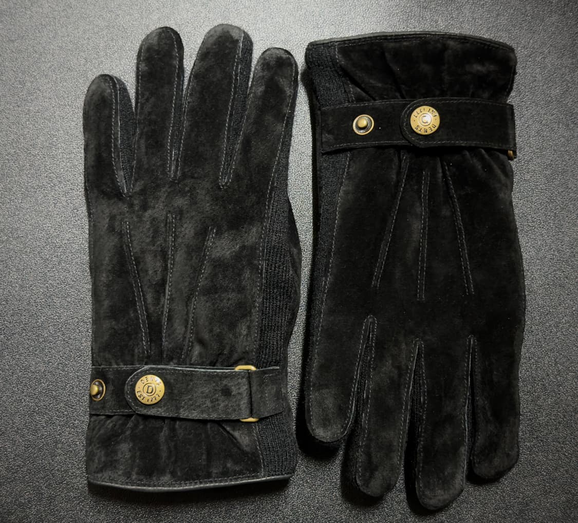 덴츠 체스터 스웨이드 장갑: 블랙 / M 상품이미지1