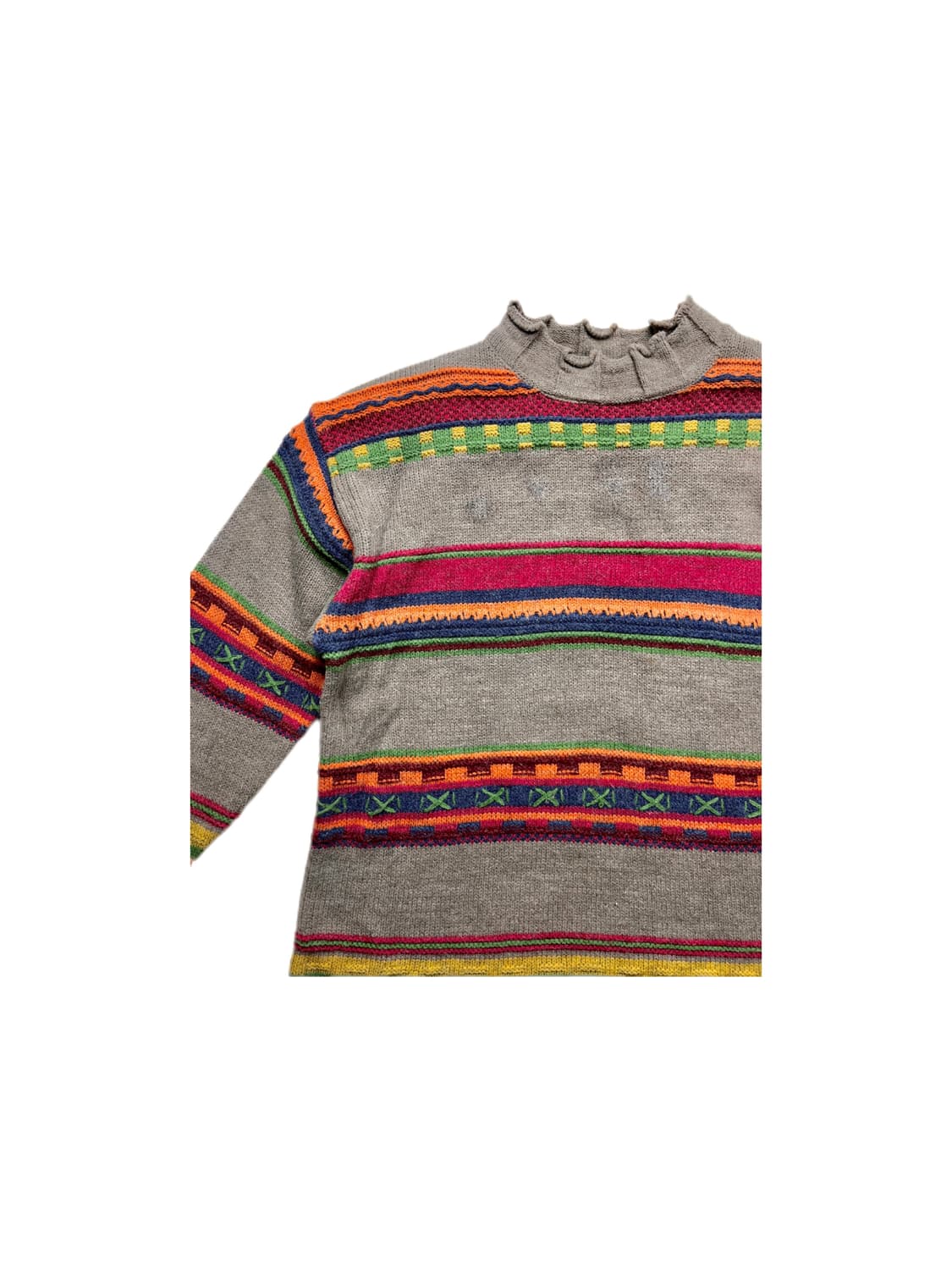 에스닉 입체 스트라이프 스웨터 상품이미지2