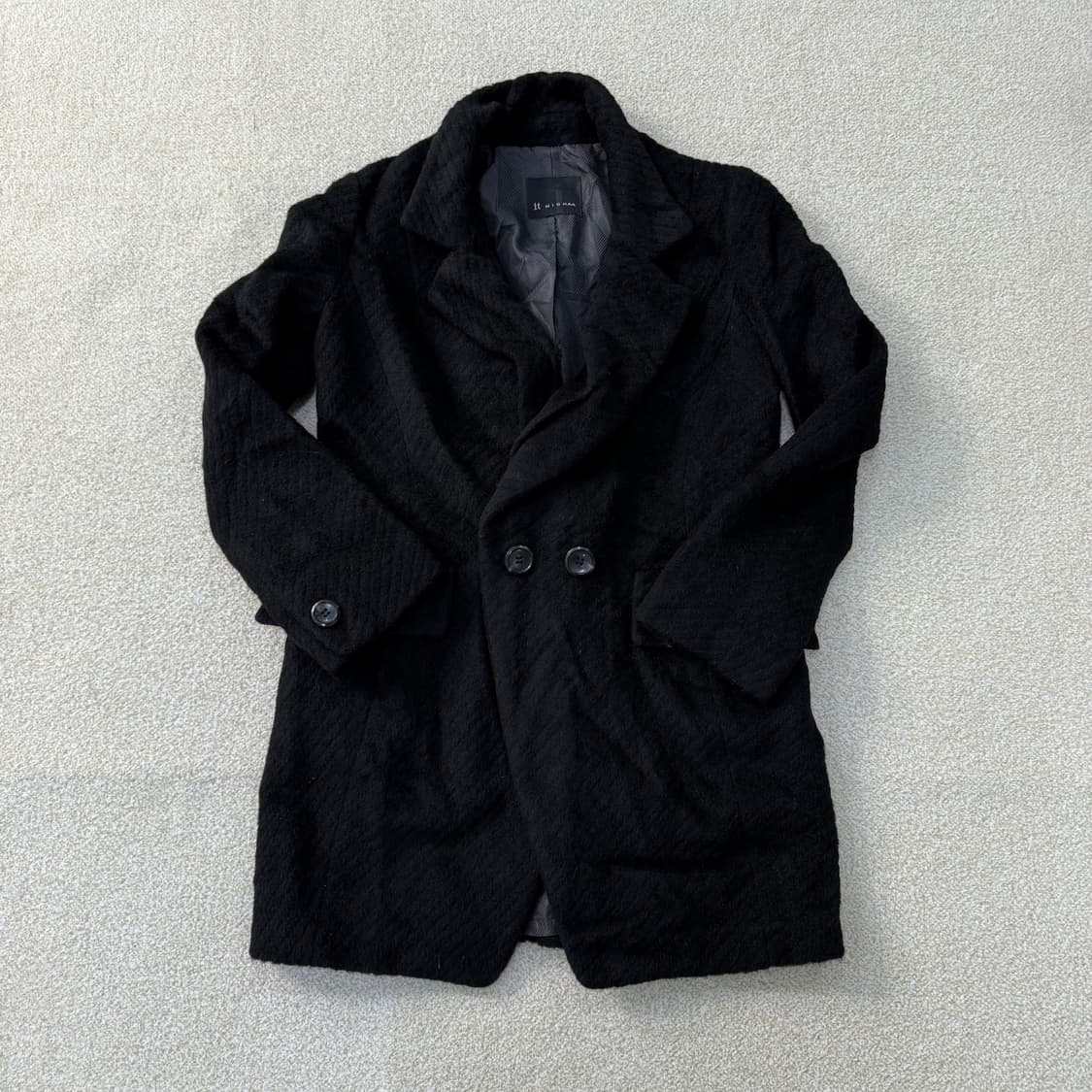 [82-160] 잇미샤 여성 울 투버튼 코트  0112T1 상품이미지1