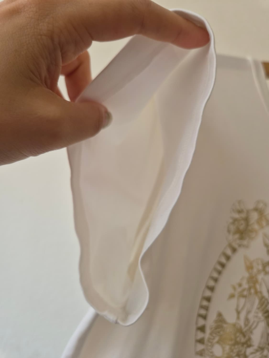쟈딕앤볼테르 여성 골드패턴 반팔티셔츠 XS사이즈 상품이미지5