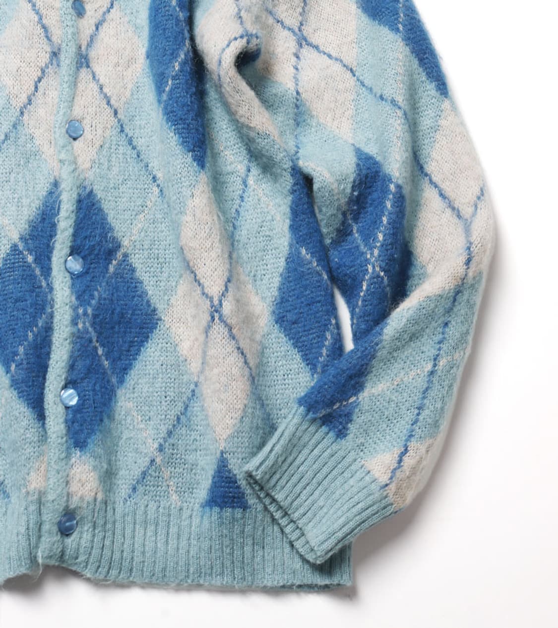 NEEDLES - ARGYLE MOHAIR CARDIGAN 상품이미지4