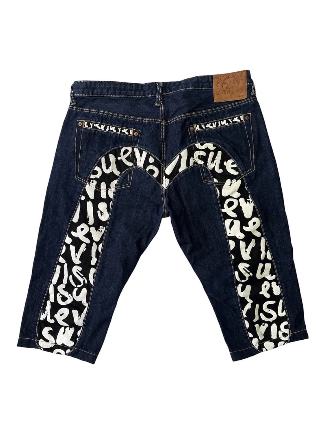 [38x34] Evisu 빅로고 데님 쇼츠 버뮤다 상품이미지1