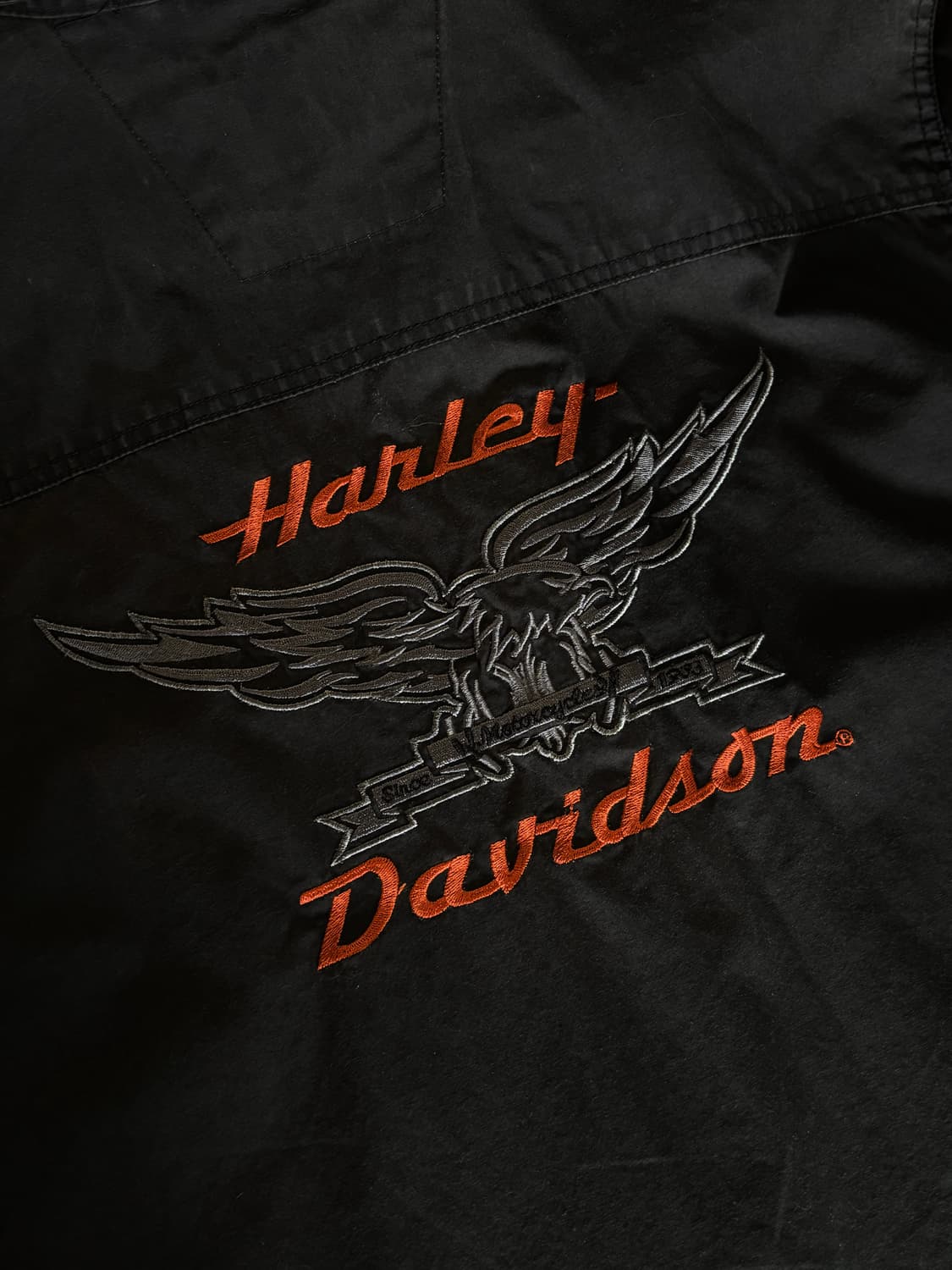 Harley-Davidson 자수 반팔 셔츠 상품이미지2