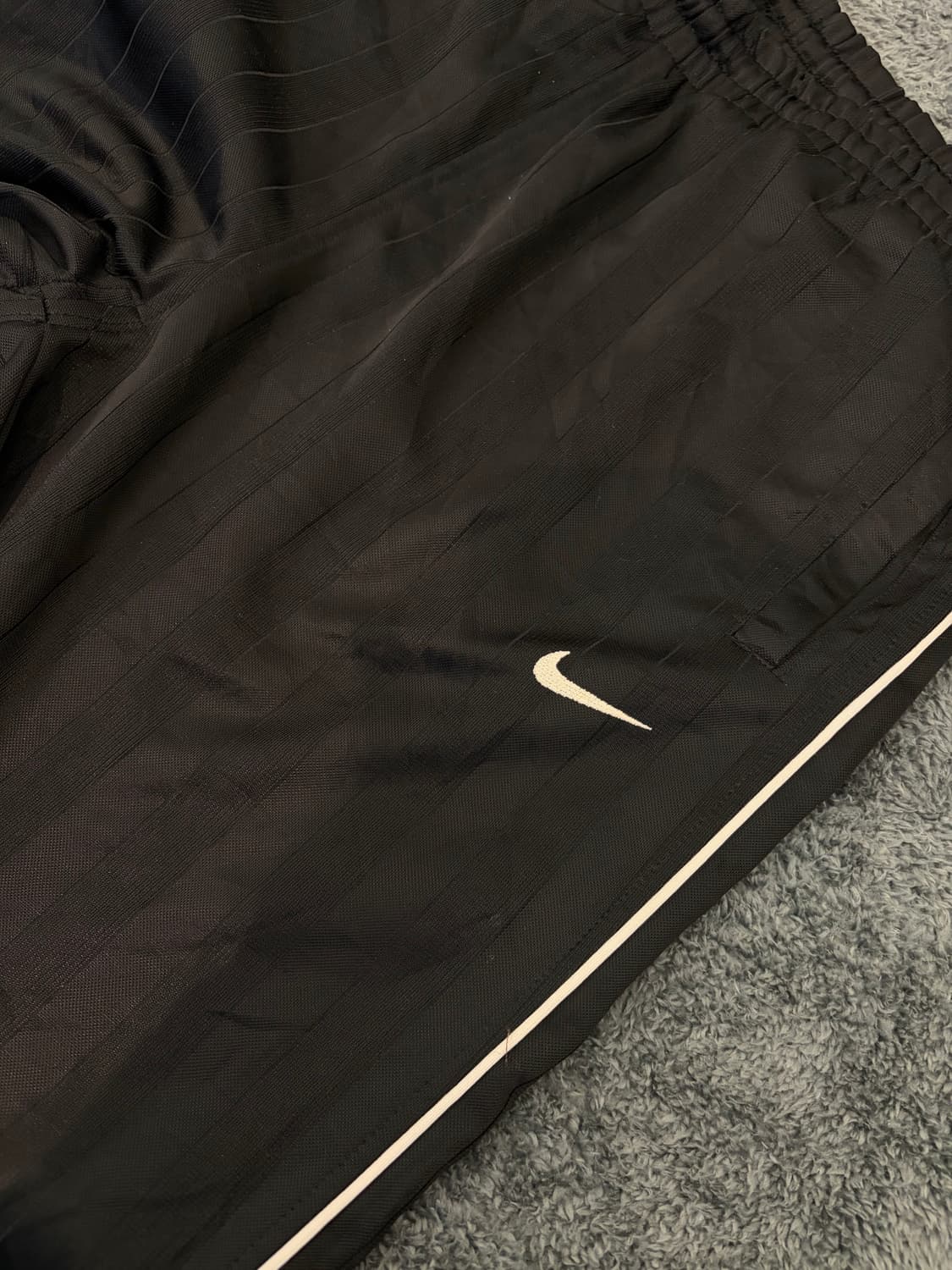 90s NIKE 올드스쿨 블랙 스트라이프 져지 트랙팬츠 상품이미지3