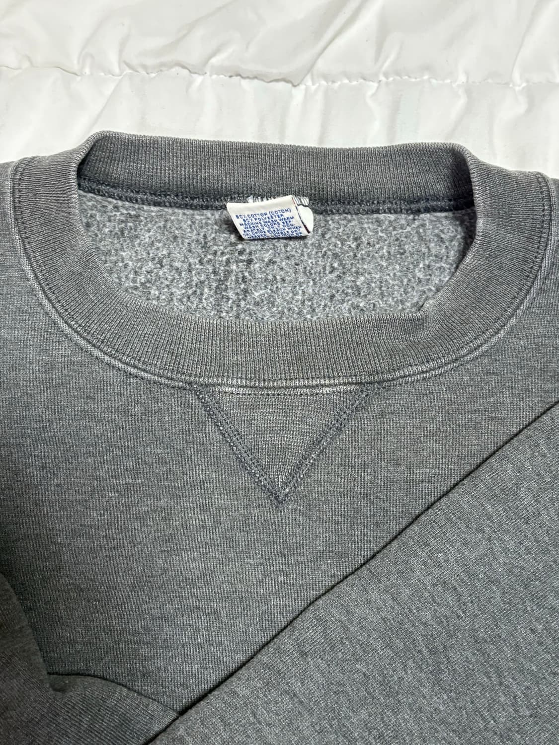 [L] USA 러셀 빈티지 스웻 맨투맨 90s 그레이 상품이미지4