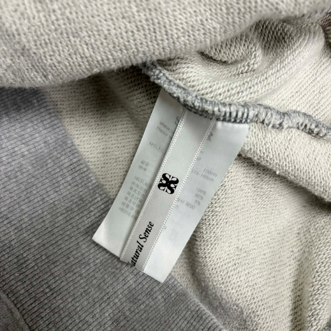 SATUR 세터 테오 코튼 올데이 그레이 후드집업 희귀져지(L) 상품이미지6