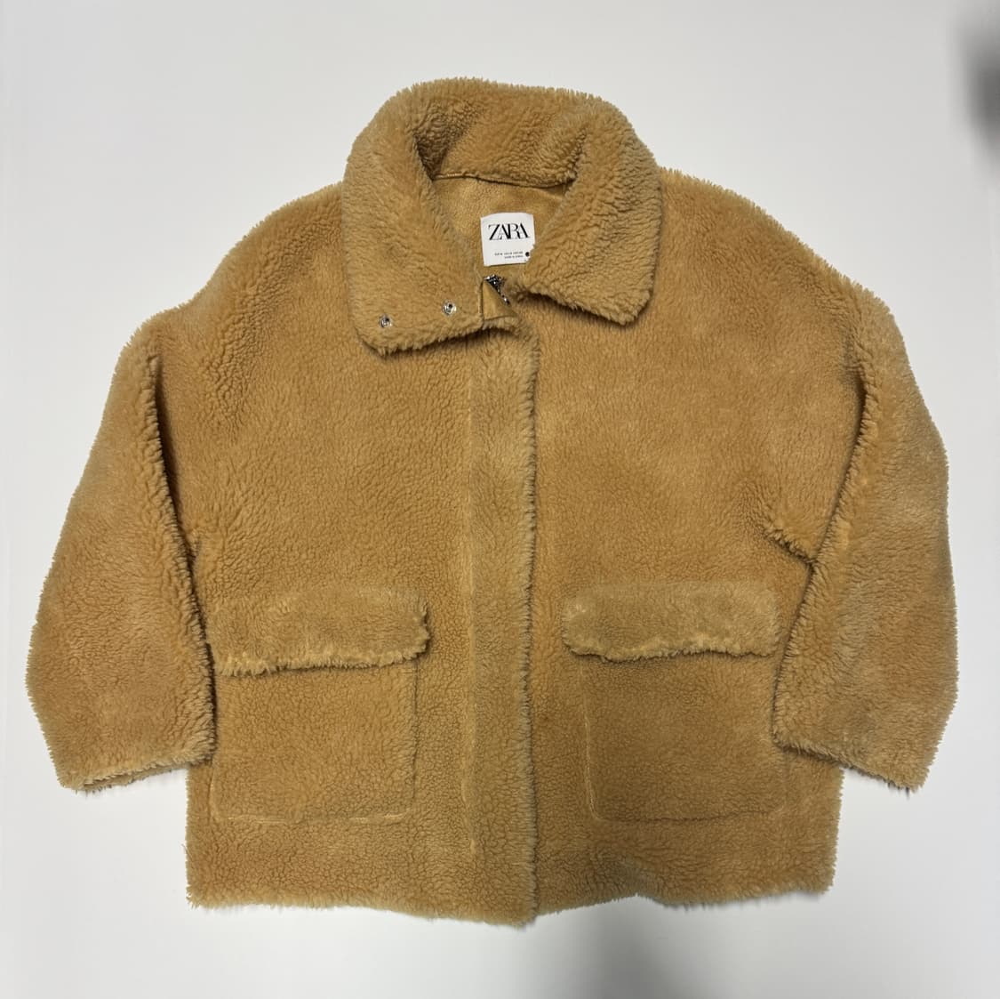 여성 자라 ZARA 빅 사이즈 뽀글이 플리스 자켓 상품이미지1