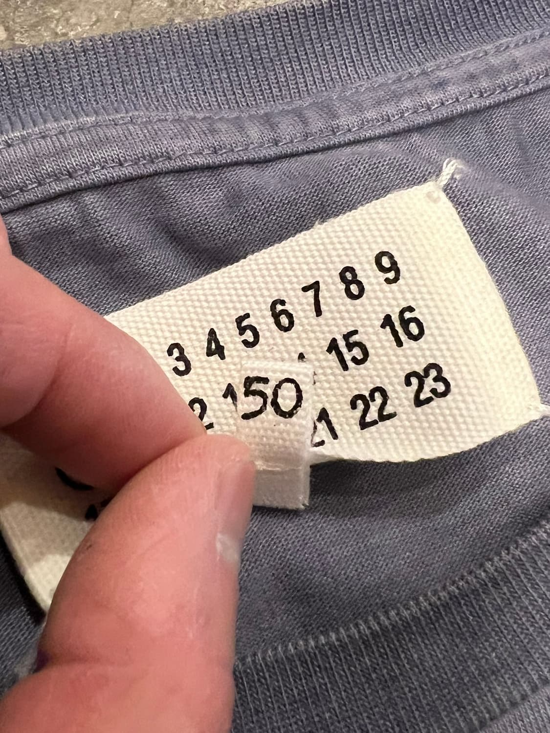 21SS [50] 메종 마르지엘라 워시드 코튼 스티치 반팔 티셔츠 상품이미지7