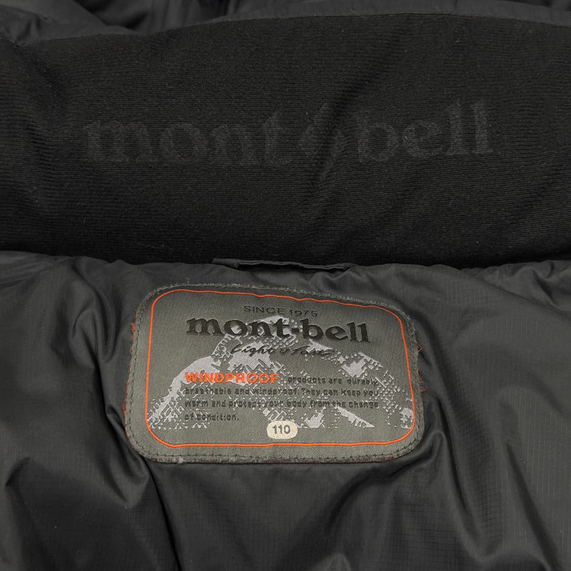 몽벨 700필 헤비 윈드블럭 나일론 다운 후드 패딩 자켓 블랙 2XL 상품이미지5
