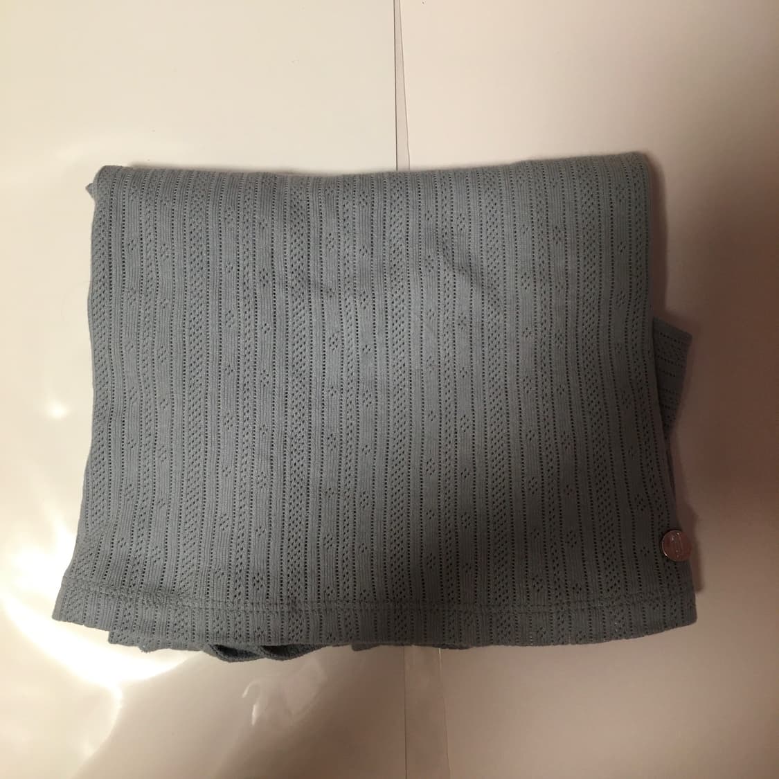 할로미늄 하늘색 니트  상품이미지4