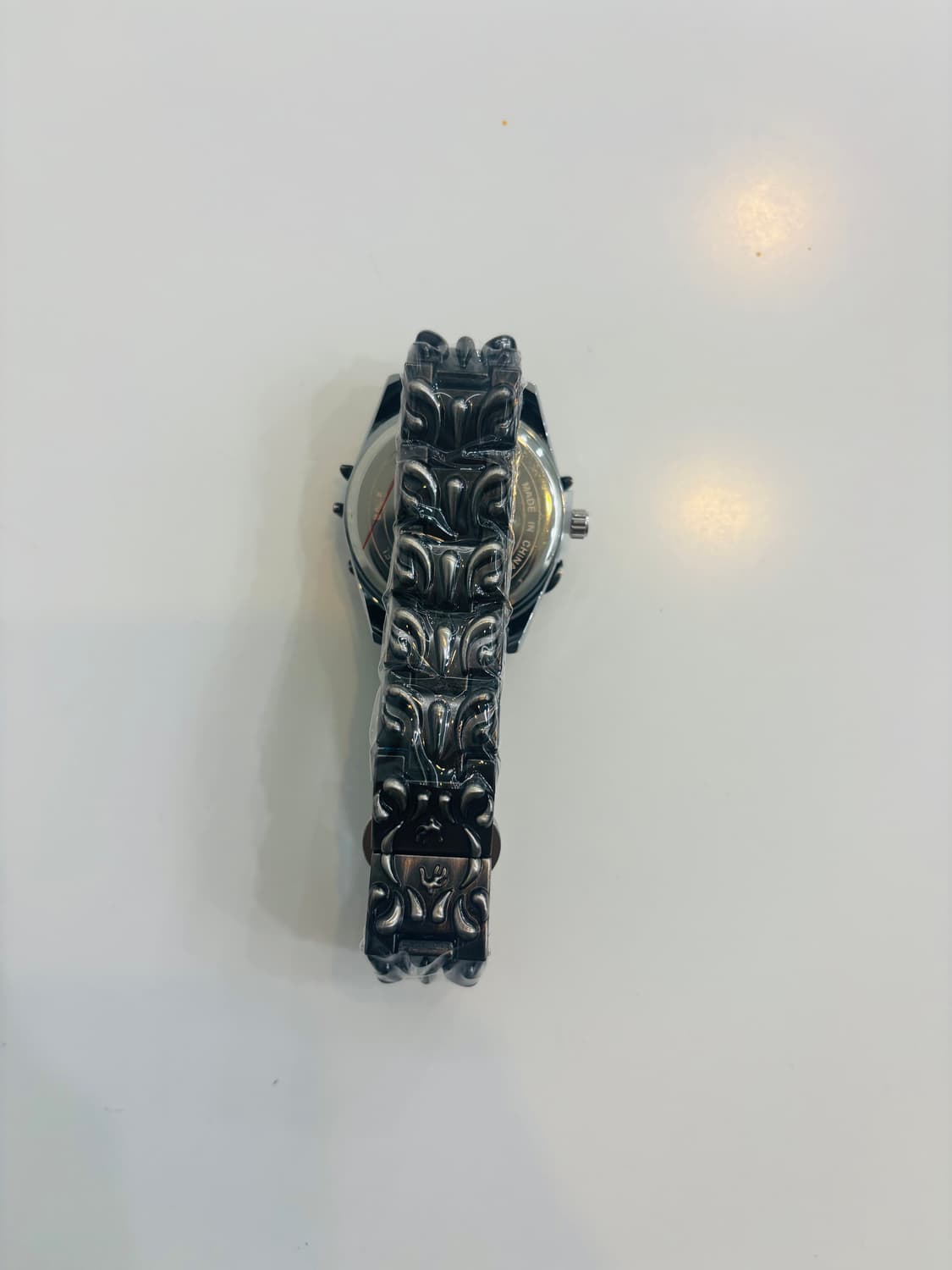 블랙 메탈 아트워크 시계-스트릿 크롬 감성 상품이미지2