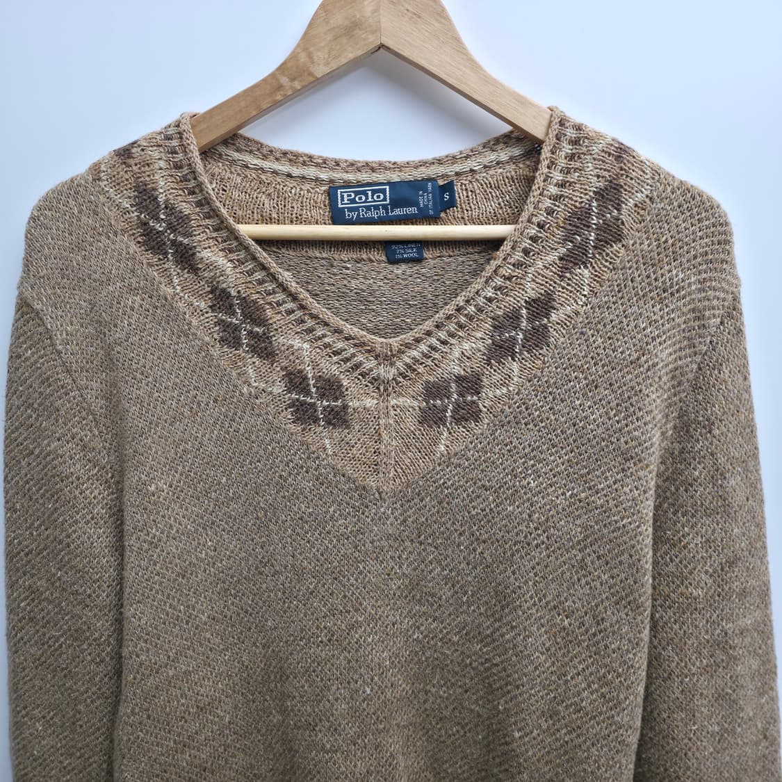 [S] 폴로 랄프로렌 브이넥 린넨실크 니트 상품이미지2