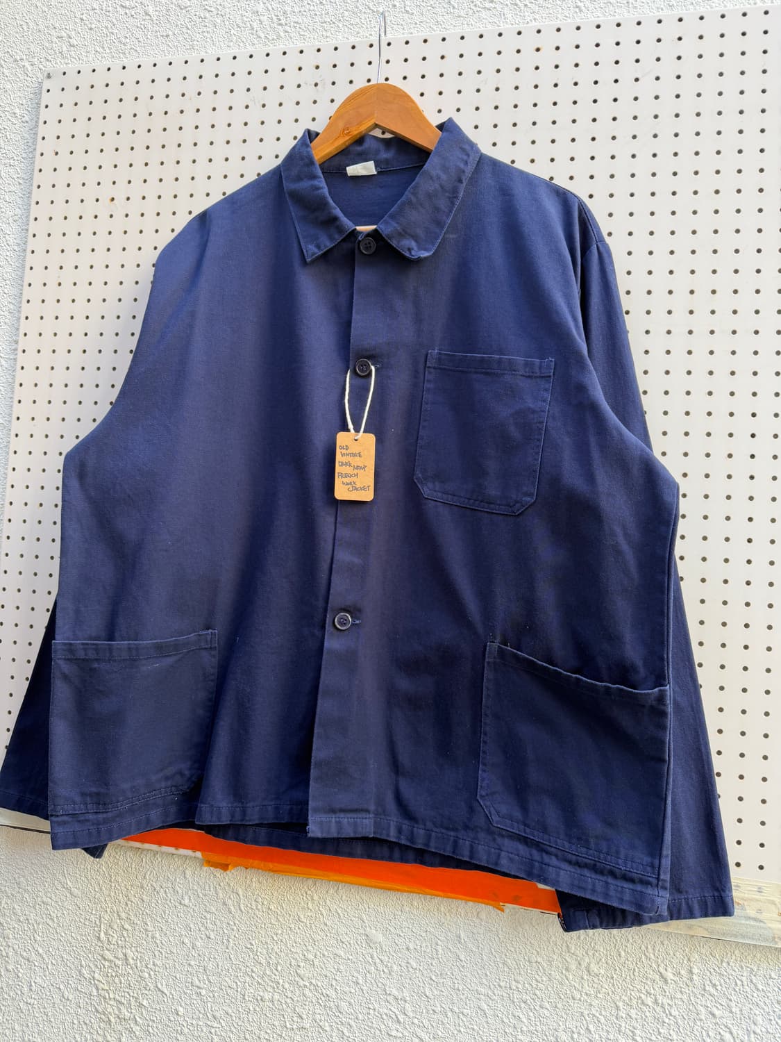 OLD EURO VINTAGE DARK NAVY WORK 프렌치워크자켓 상품이미지4
