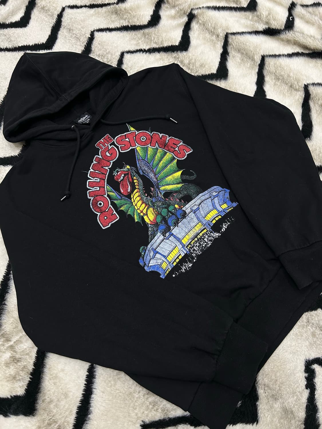 [XL]탑텐x롤링스톤즈 후드/블랙/기모 상품이미지2