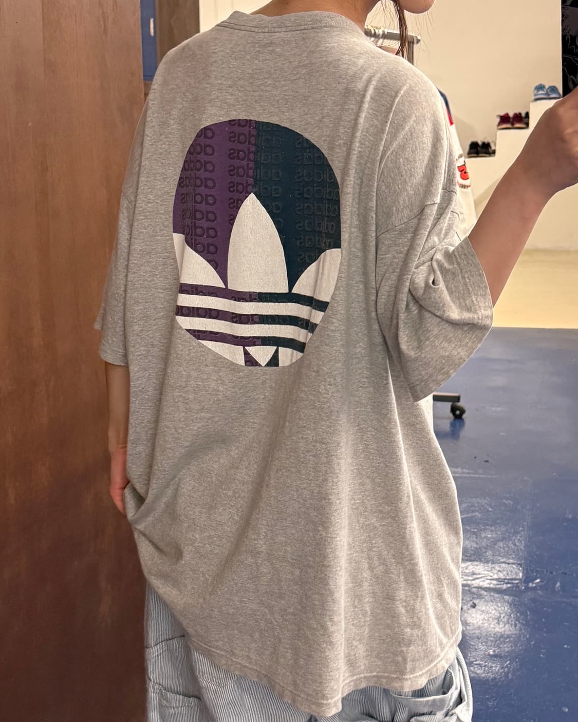 1990s Adidas 아디다스 트레포일 반팔티 상품이미지3