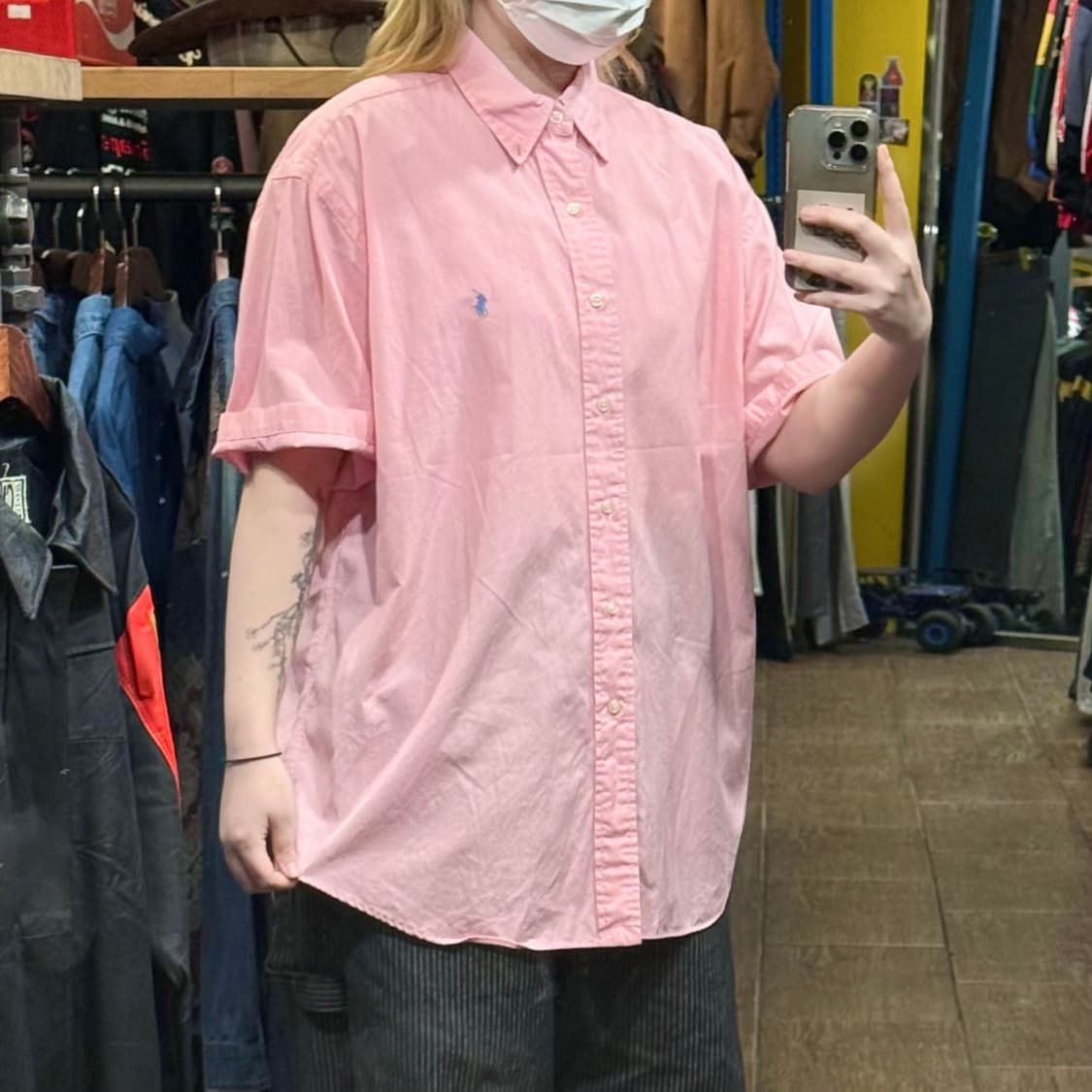 [HI] 폴로 랄프로렌 반팔셔츠 핑크 상품이미지3