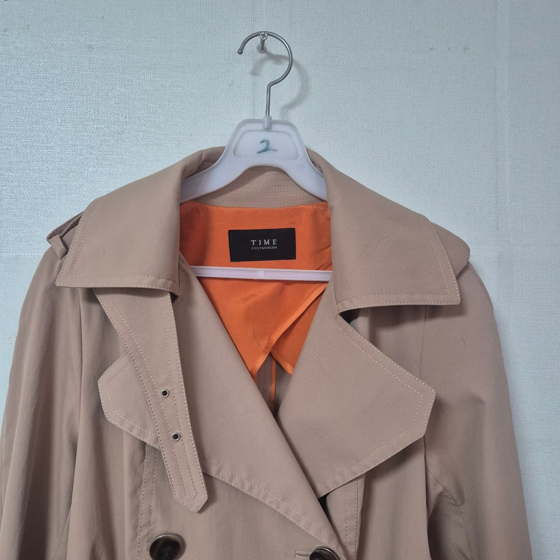 TIME 타임 베이지 트렌치코트82-94-160 상품이미지2
