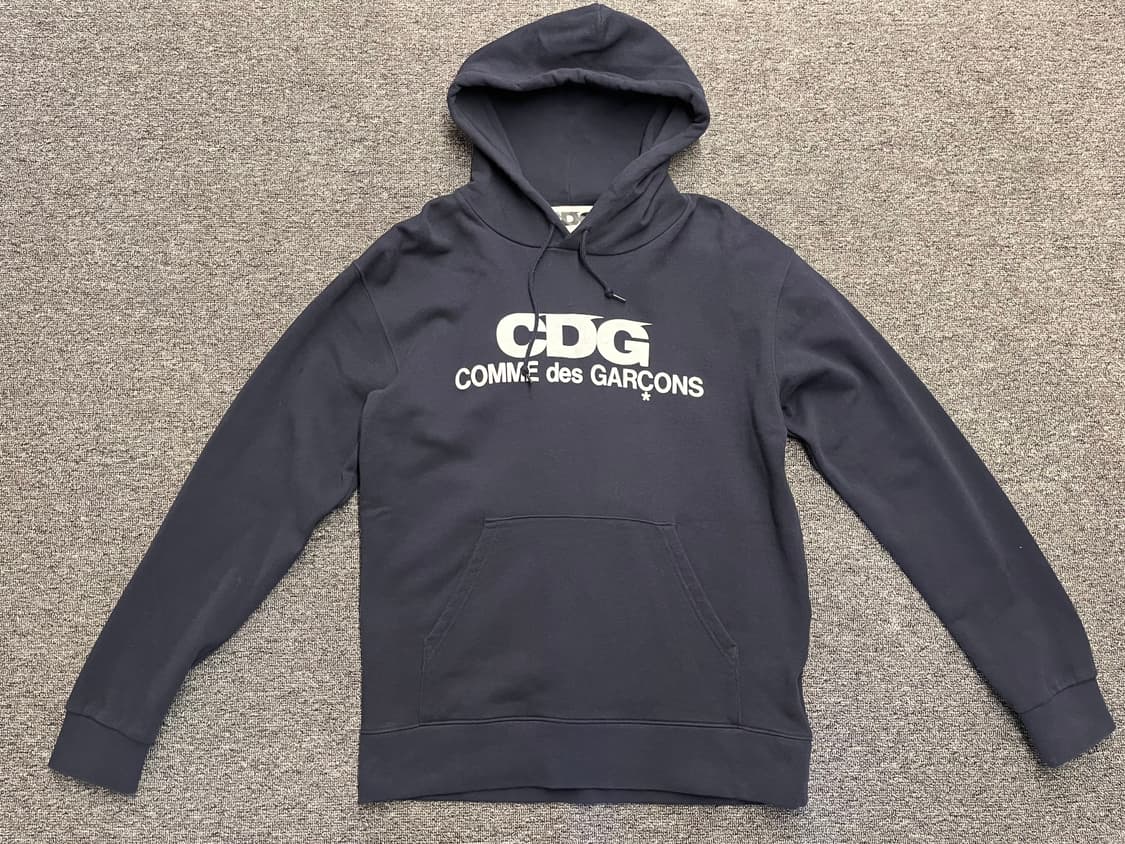 [95] CDG 꼼데가르송 블랙 후드티 L 상품이미지1