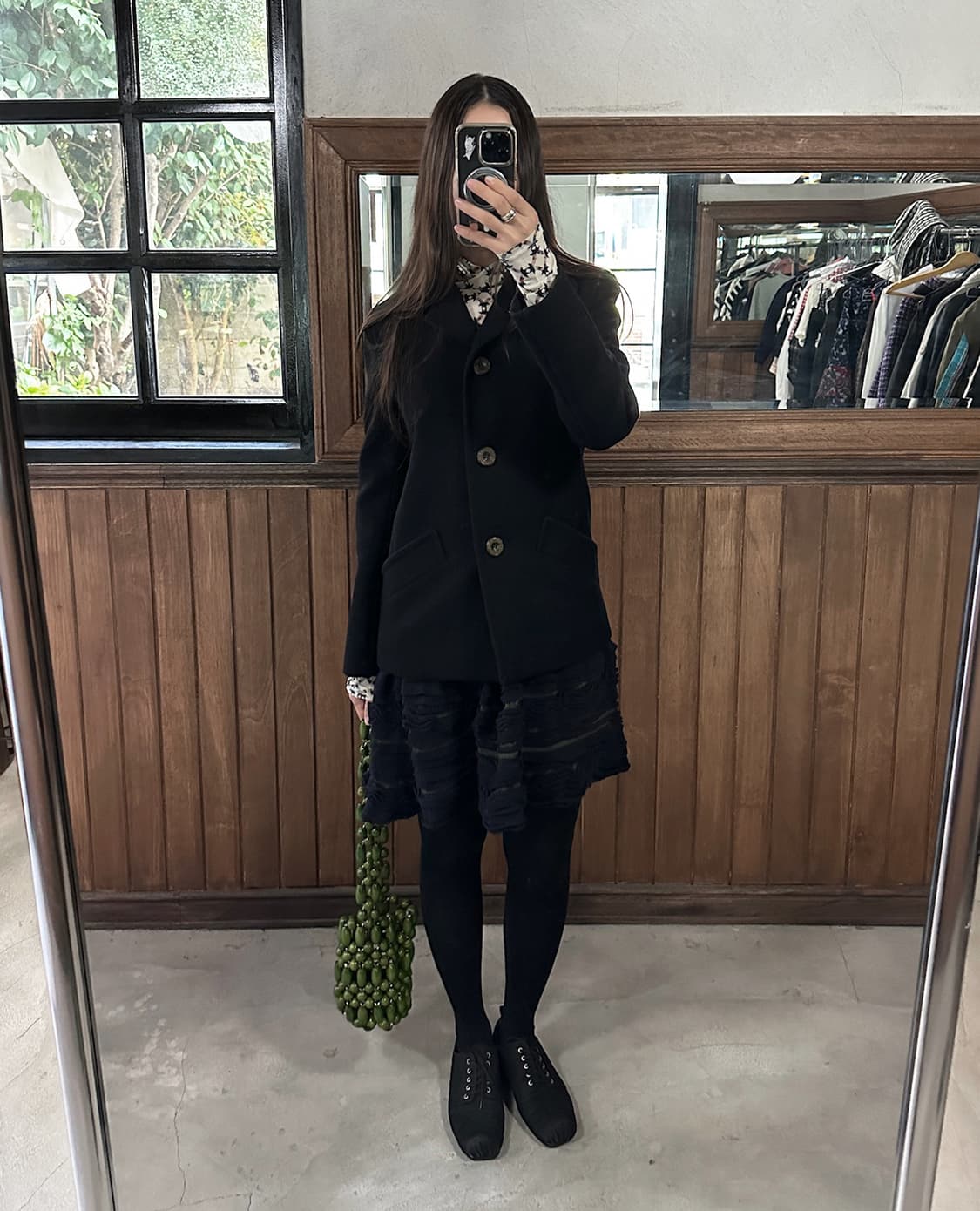 SACAI mixed layered dress 상품이미지5