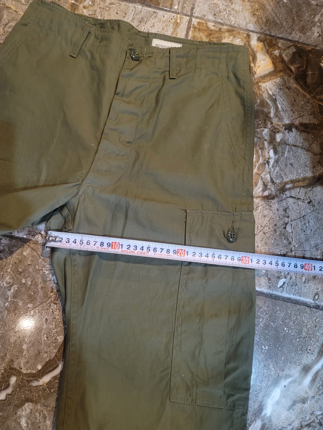 버즈릭슨 올리브 색상 카고 와이드 팬츠  상품이미지6