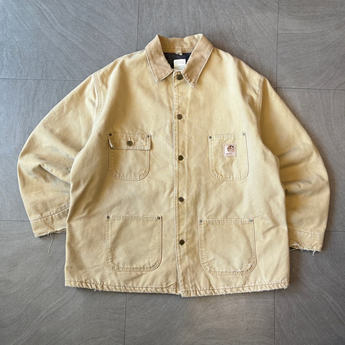 칼하트 정품 C02 베이지 덕 초어 자켓 상품이미지1