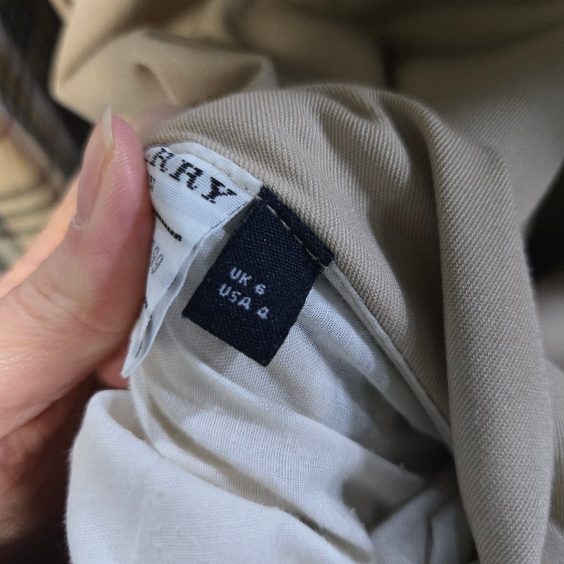 버버리런던 여성 베이지 코튼 트렌치코트 상품이미지8