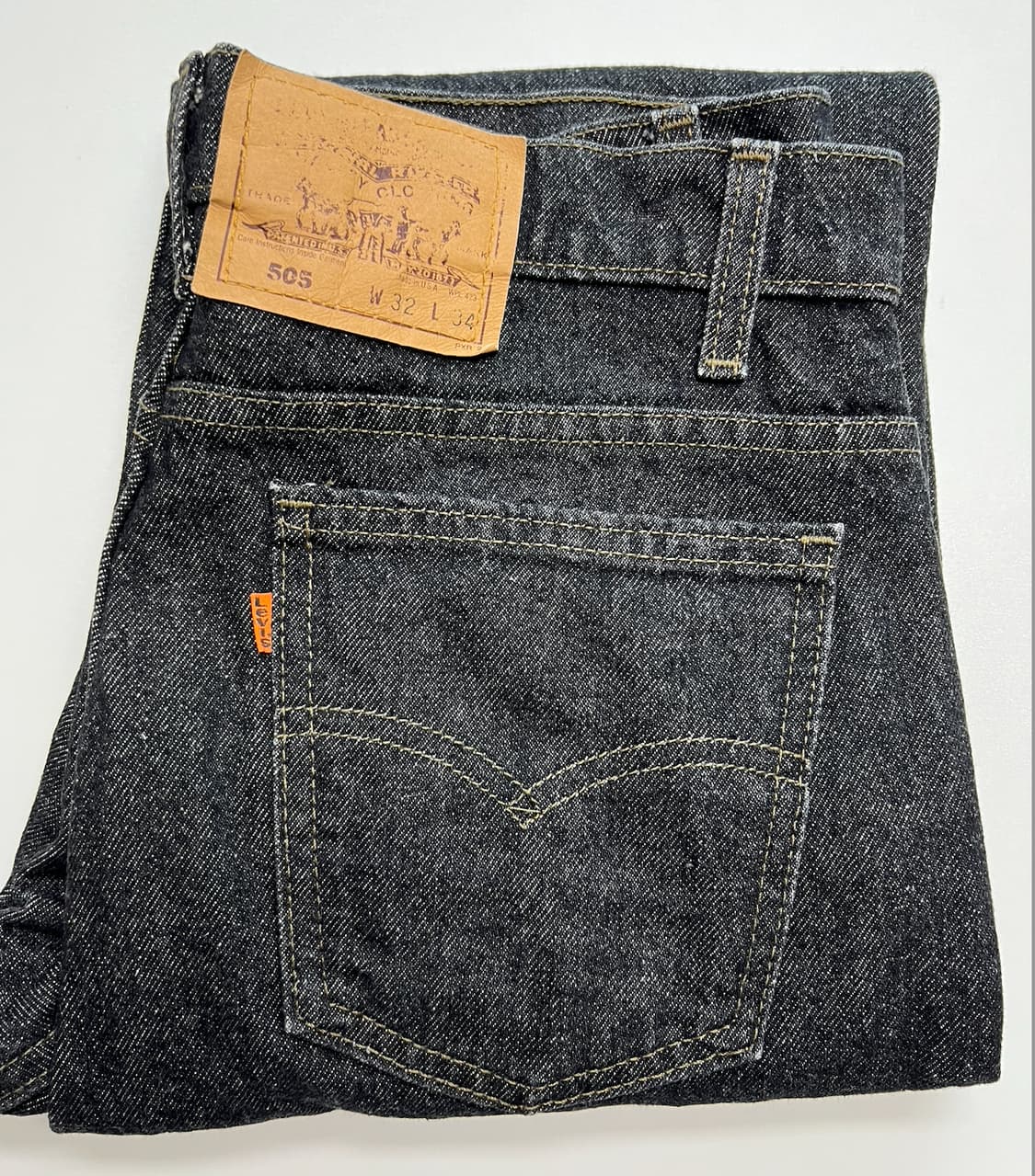 [Made In Usa] 90s리바이스 505 오렌지탭 흑청 32/34 상품이미지1
