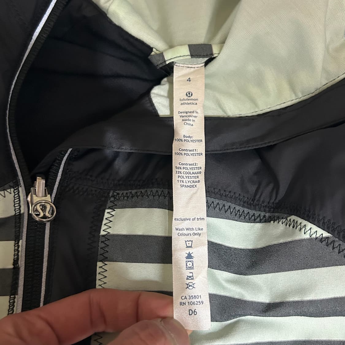 [LULULEMON] 룰루레몬 스트라이프 후드 바람막이 자켓 상품이미지5