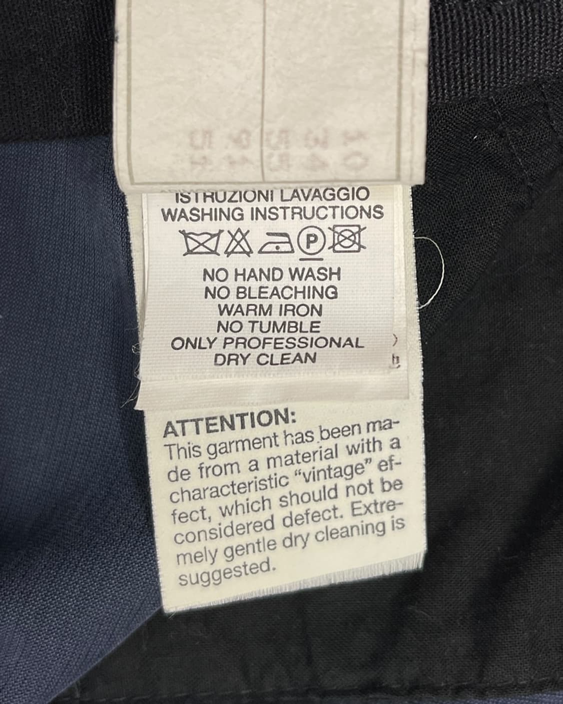 조르지오 아르마니 네이비 와이드 트라우저 상품이미지10