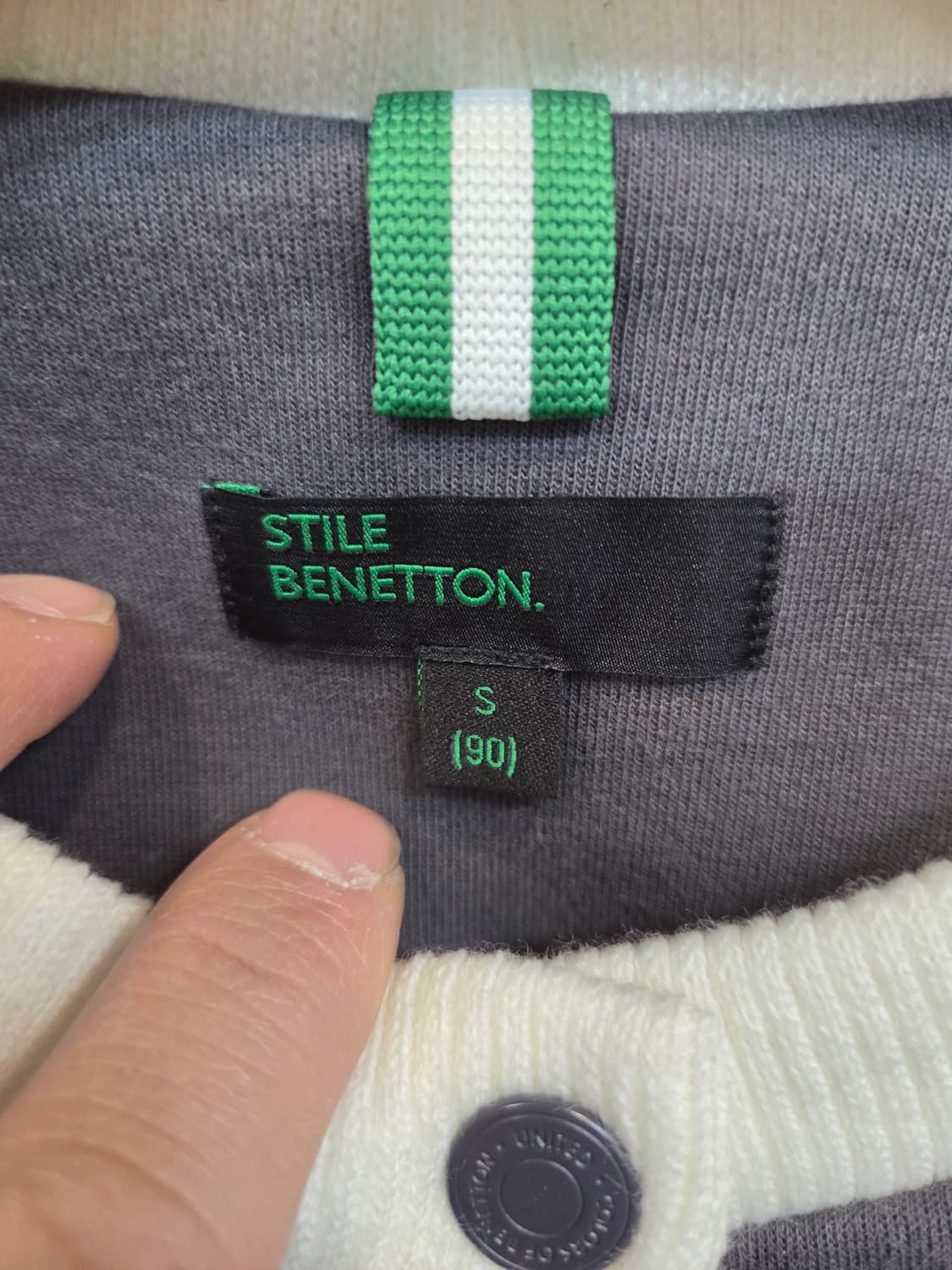 베네통 골프 부클와펜 라운딩 자켓 s 90 상품이미지3