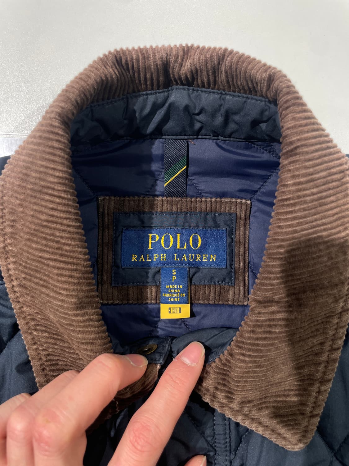 폴로 랄프로렌 다크 네이비 패치 로고 퀼팅 자켓 상품이미지7