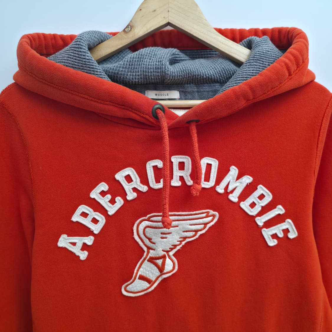 [L] 아베크롬비 오렌지 후드티 상품이미지2
